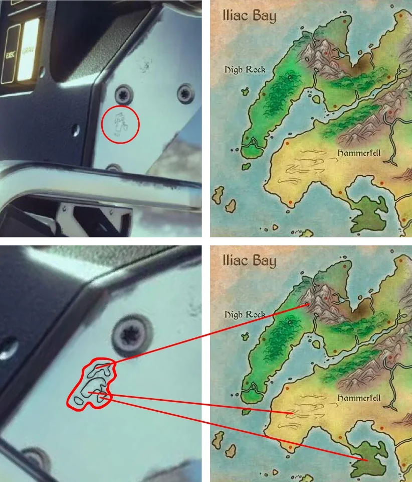 Fans speculate Starfield trailer engraving references Hammerfell and High Rock
